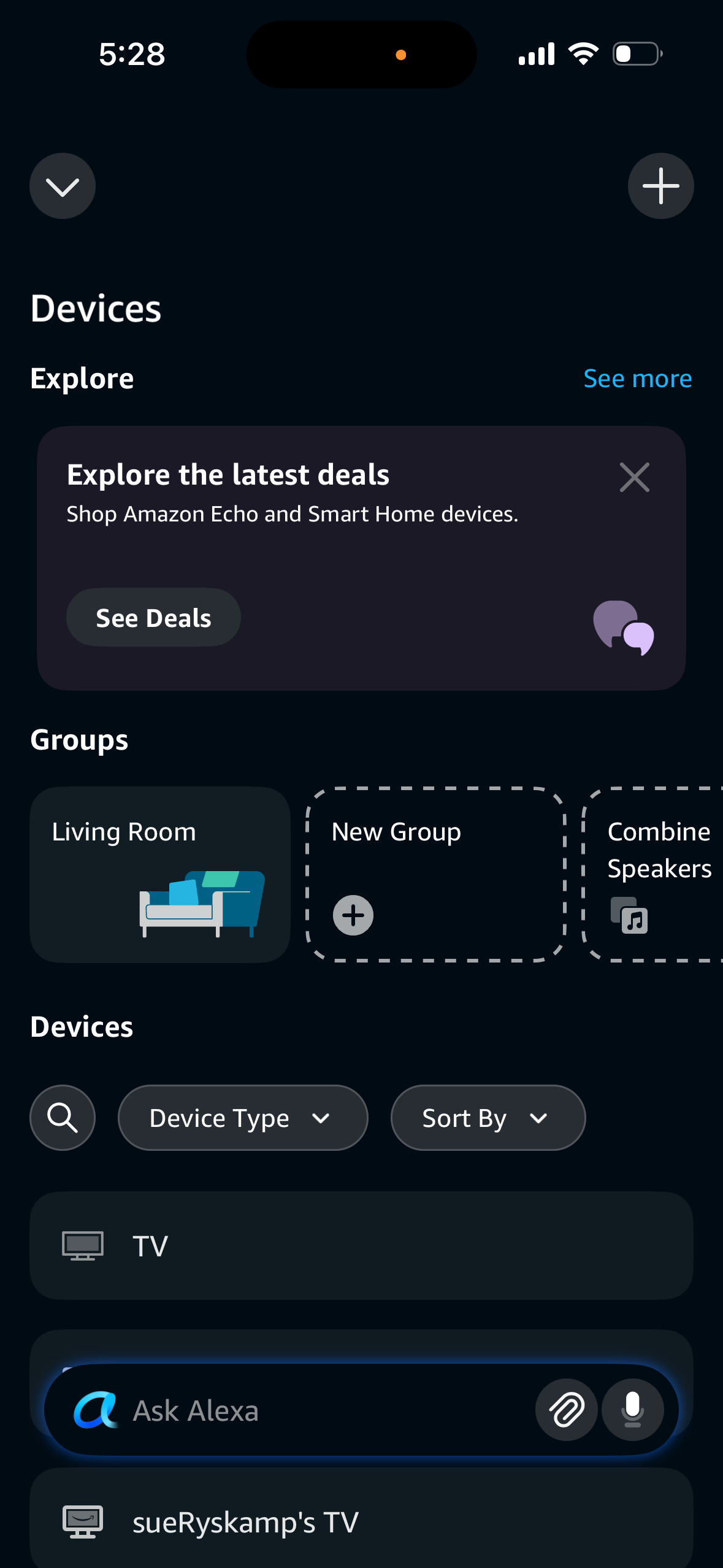 Step 1: Alexa app Wi-Fi setup