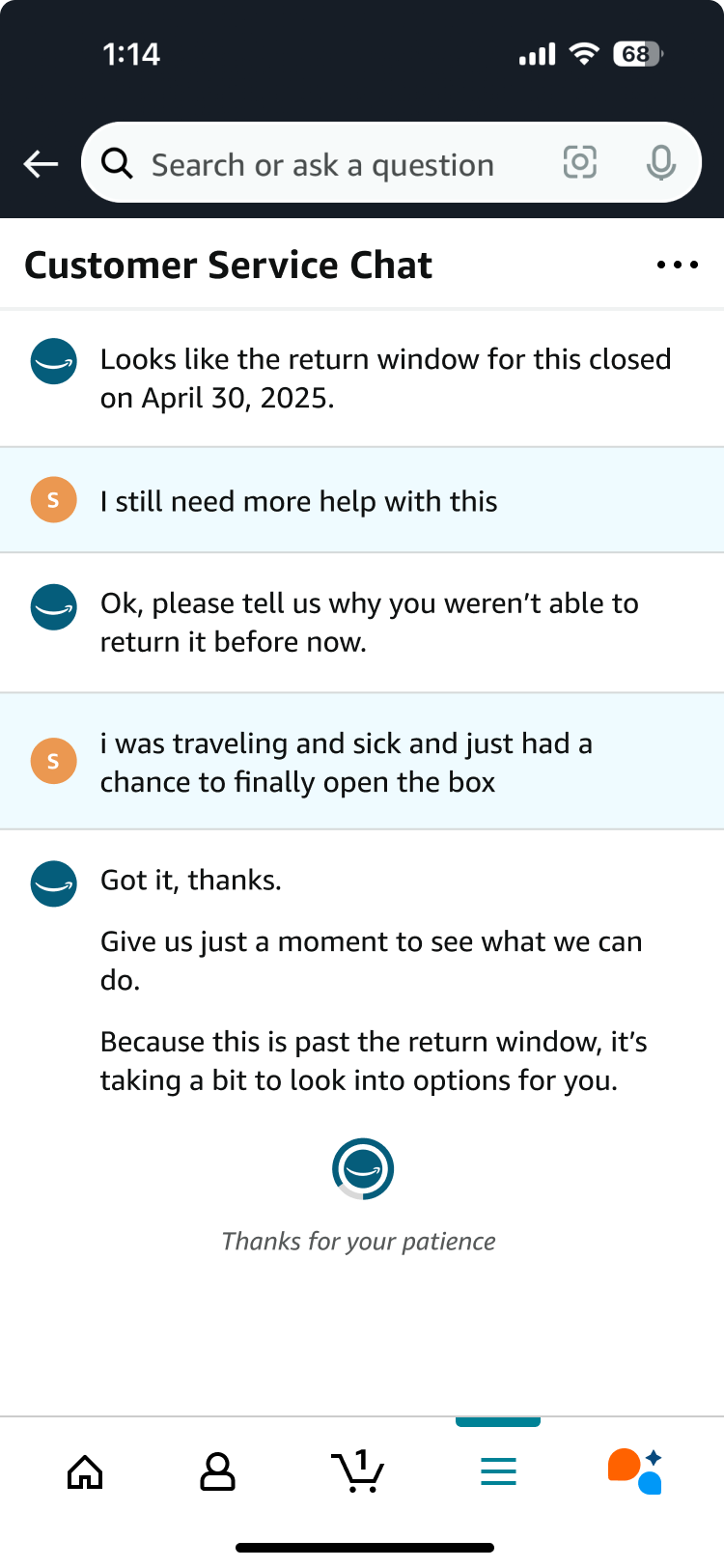 Stages 4-6: Customer wait state