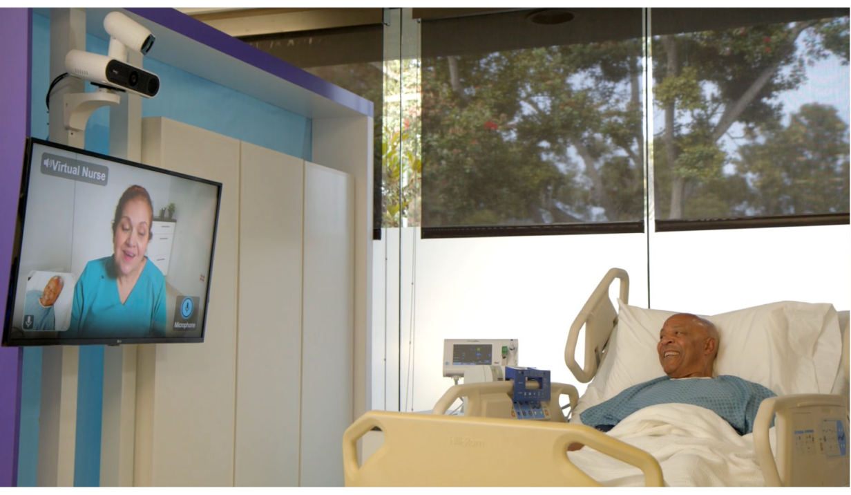 Telehealth capabilities for every patient via their TV in the room